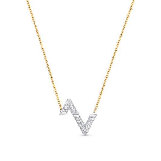 [Star Jewelry]VOLT SILVER DIAMOND PEDANT NECKLACE