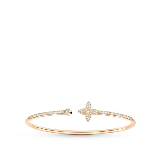 [Star Jewelry]IDYLLE PINK GOLD OPEN BRACELET DIAMOND PAVED