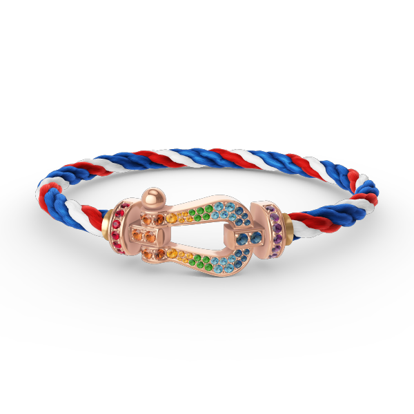 [Star Jewelry]FORCE LARGE HORSESHOE  COLORED DIAMOND BRACELET ROSE GOLD