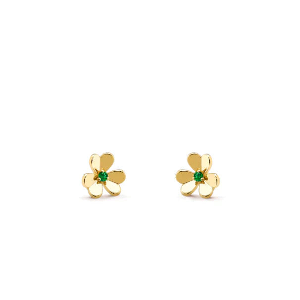 [Star Jewelry]FRIVOLE  FLOWER MALACHITE EARRINGS