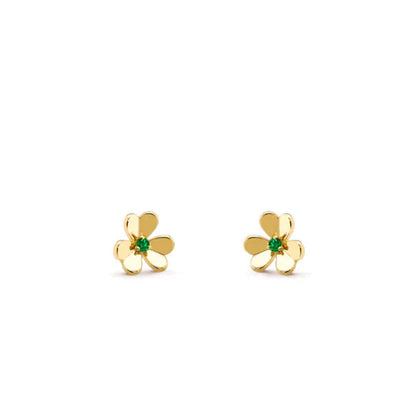 [Star Jewelry]FRIVOLE  FLOWER MALACHITE EARRINGS