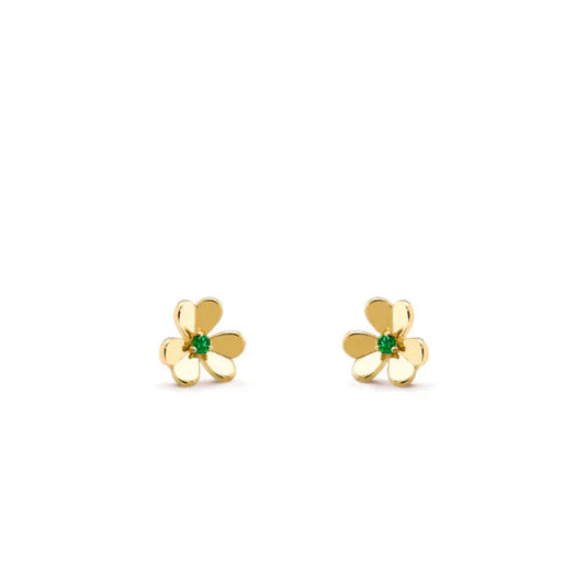 [Star Jewelry]FRIVOLE  FLOWER MALACHITE EARRINGS
