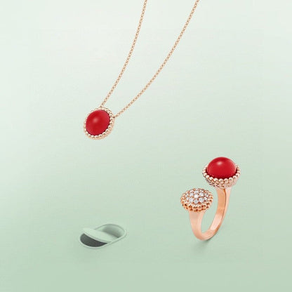 [Star Jewelry]PERLEE COULEURS DIAMOND ROSE GOLD BETWEEN THE FINGER RING