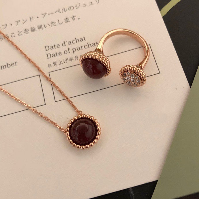 [Star Jewelry]PERLEE COULEURS DIAMOND ROSE GOLD BETWEEN THE FINGER RING