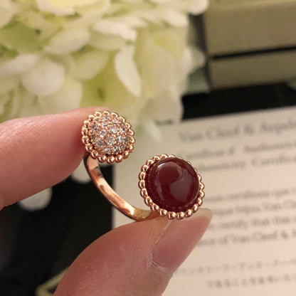 [Star Jewelry]PERLEE COULEURS DIAMOND ROSE GOLD BETWEEN THE FINGER RING